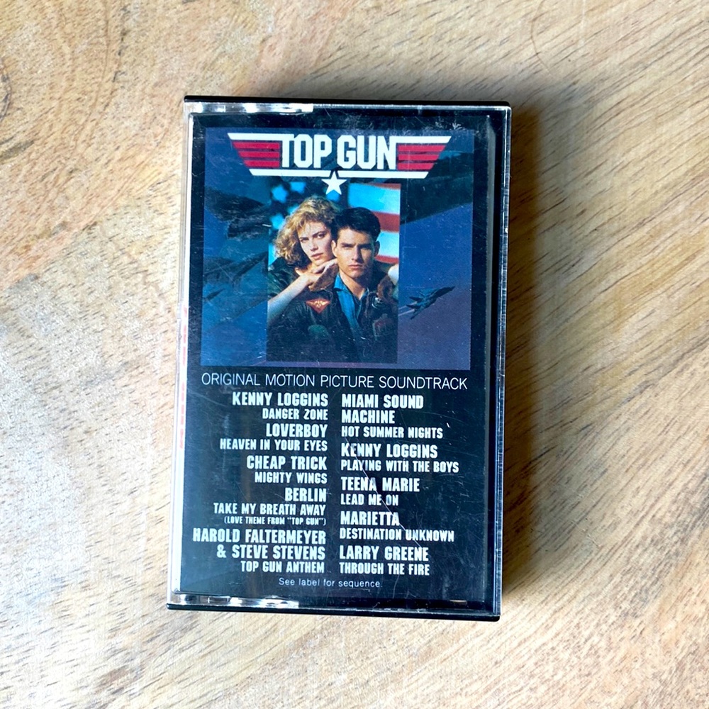 Top Gun original motion picture Cassette Soundtrack